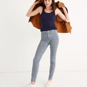 Madewell 9" Mid-Rise Skinny Jeans in Piper Stripe Sz 29